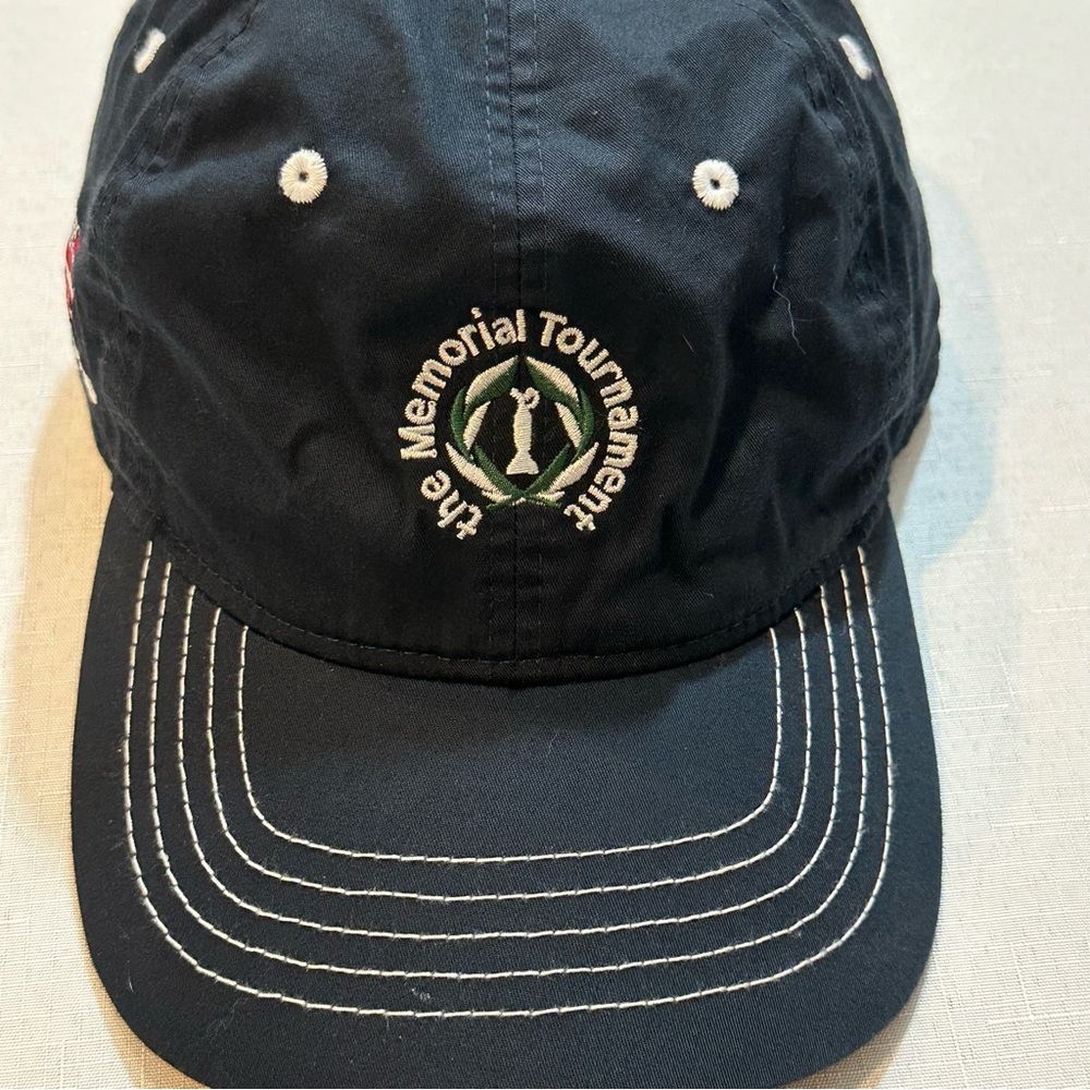 Memorial Tournament Golf Hat Ahead Black Dublin Ohio Strapback
